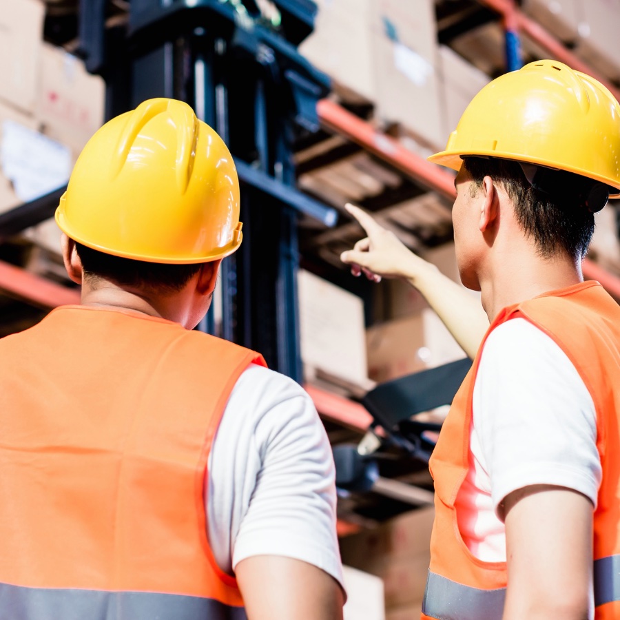 Équipe OptimSpace sur un chantier